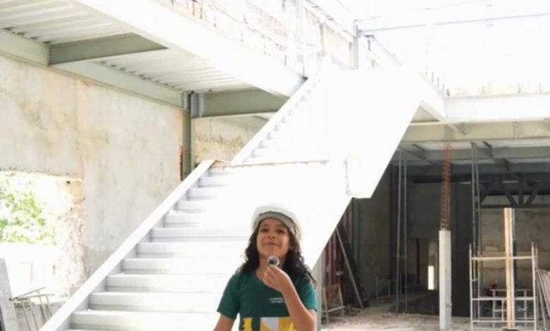 Alunas acompanham obras de revitalização do ‘Capitólio da Educação, que já passa dos 50% dos serviços conclusos Alunas acompanham obras de revitalização do ‘Capitólio da Educação, que já passa dos 50% dos serviços conclusos
