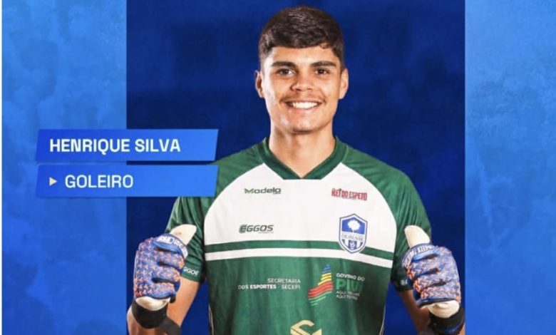 Jovem promessa de Pocinhos, goleiro Henrique Silva é anunciado como mais novo reforço do Oirense-PI