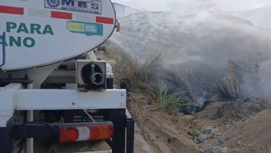 SESUMA mobiliza três caminhões-pipa e utiliza mais de 100 mil litros de água no combate a incêndio em fábrica de São José da Mata