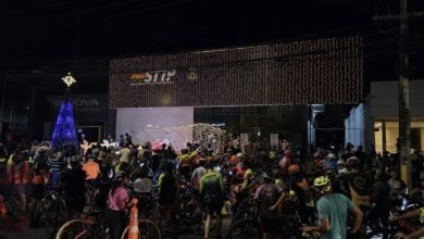 STTP inaugura iluminação natalina e realiza terceira edição do Pedal Iluminado com ação solidária