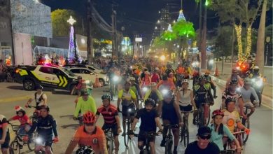 Sucesso: cerca de 400 ciclistas participaram da edição 2025 do Pedal Iluminado, promovido pela STTP