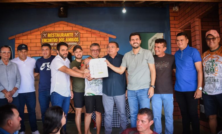 Caturité: Prefeito Tita de Biu Domingos anuncia pacote de obras de quase R$ 4 milhões