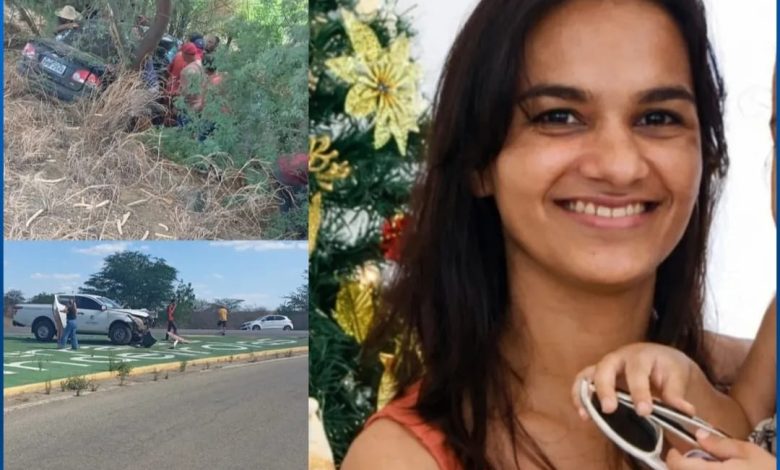 TRAGÉDIA NO CARIRI: Acidente mata professora e deixa esposo e filha gravemente feridos