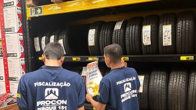 Procon-CG: preço de pneus pode variar até R$ 300 nas lojas de Campina Grande
