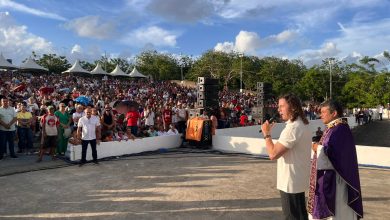 *Durante Missa, Reitor do Santuário Padre Ibiapina agradece a Veneziano recursos já destinados para a reestruturação do local*