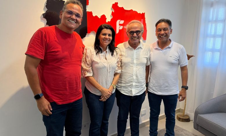 EFEITO FÁBIO: prefeita e vice de Lagoa Seca fecham com Cícero Lucena para Governo do Estado